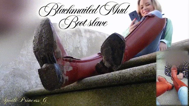 Blackmailed Mud Boot slave