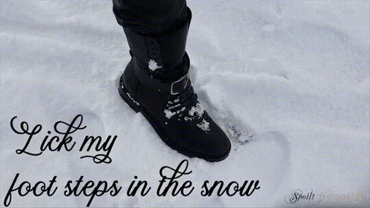 Lick My Footsteps in The Snow