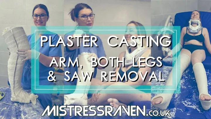 [957] Plaster Casting - Arm Both Legs and Saw Removal