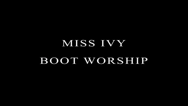 Mistress Ivy Shiny Boot Worship