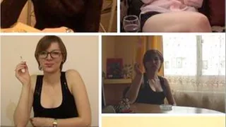 Smoking Fetish Brunette - The Romanian Beauty 6 PACK!! - 32 Minutes - For Android and Tablet