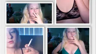 Smoking Fetish - 6 Pack of The Beautiful Blonde MP4 - BEST VALUE