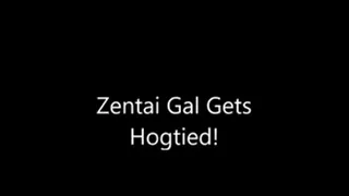 Zentai Gal Gets Hogtied