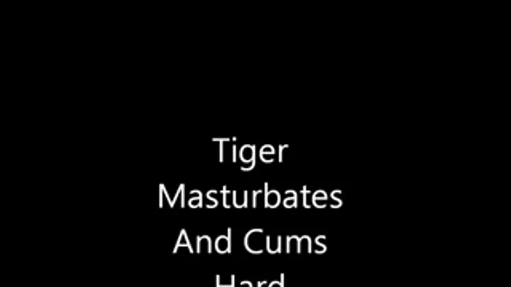 Tiger Murrsuiter Masturbates and Cums HARD