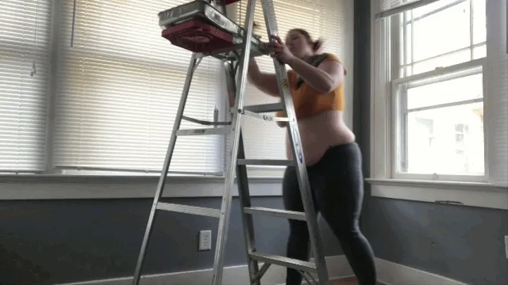 GROUNDVIEW:Fatty BBW Gets Stuck In Ladder