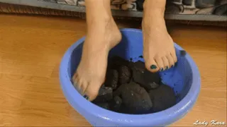 Worship my black feet in coal