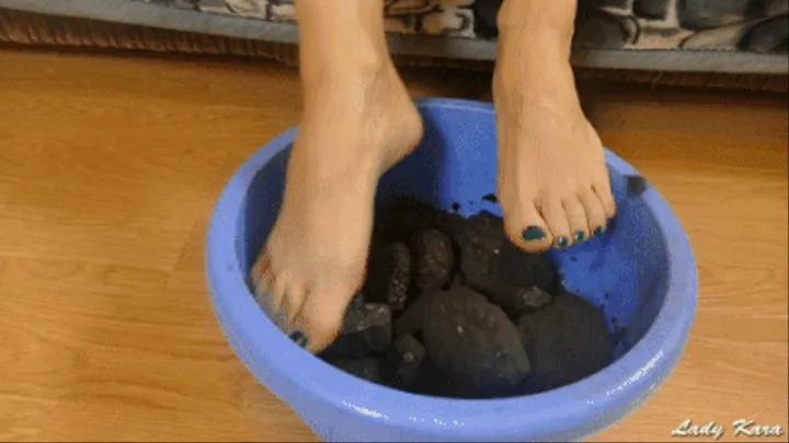 Worship My Dirty Feet in Coal