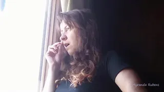 Sneezing at the window
