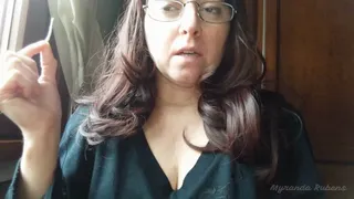 Lady with glasses sneezes for you