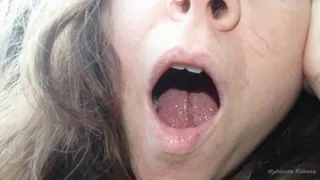 Yawns close up