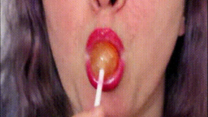 Orange lollipop.