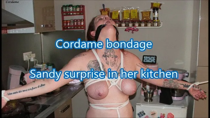 Sandy surprise in the kitchen