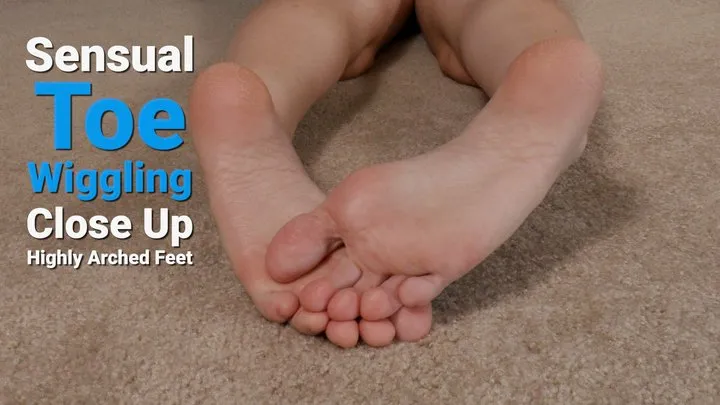 Sensual Toe Wiggling Close Up Highly Arched Feet - Kylie Jacobsx