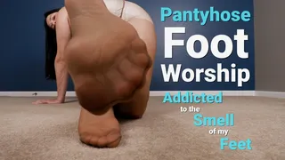 Pantyhose Foot Worship Addicted to the Smell of My Feet - Kylie Jacobsx