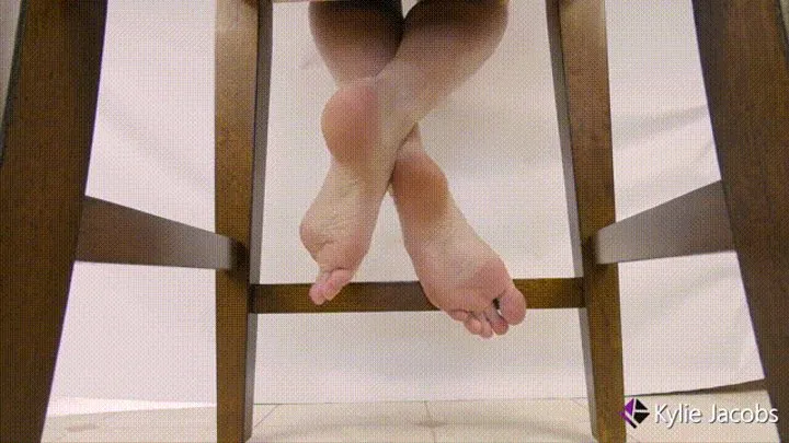 Barefoot Under Chair Foot Play - Kylie Jacobsx