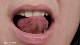 Tongue Play Tease Lips and Mouth Fetish - Kylie Jacobsx