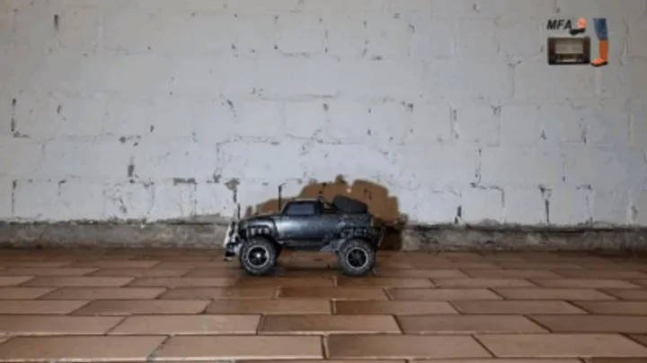 RC Car under New Rocks