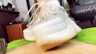 GPCT JR556 Stomping on an ex-girlfriend's white sneaker shamed CBTRAMPLING to ejaculation