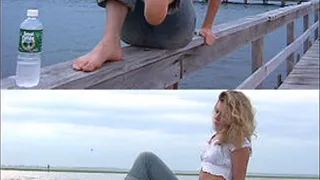 Sommer's Foot Tease on the Pier - Part 1