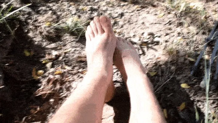 Fetish feet in the sun