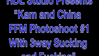 Kam and China FFM Photoshoot 3way Part1