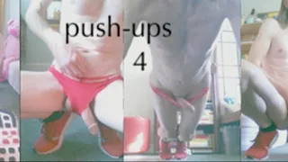 Heteroflexible K doing naked push ups 4 - fit slim older muscular hung twunk vein fetish