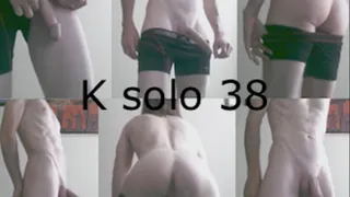 Heteroflexible K solo V38: thin fit muscular hung older twunk uninhibited solo tease