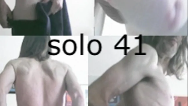 Heteroflexible K solo V41: thin fit muscular hung older twunk uninhibited solo pose and tease