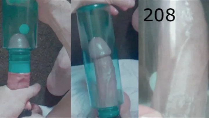 Heteroflexible K solo V208: thin slim fit muscular vascular hung older makeshift penis cock pump