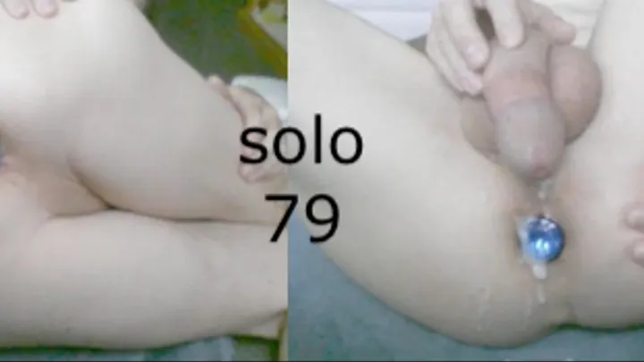 Heteroflexible K solo V79: thin fit muscular hung older twunk jewel anal plug in asshole