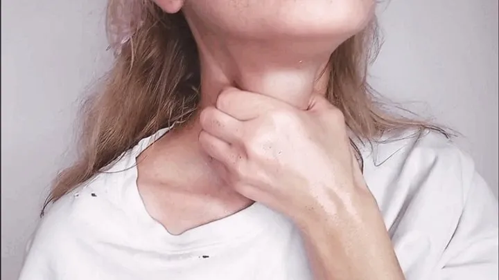 Self-satisfaction and rough play with my neck