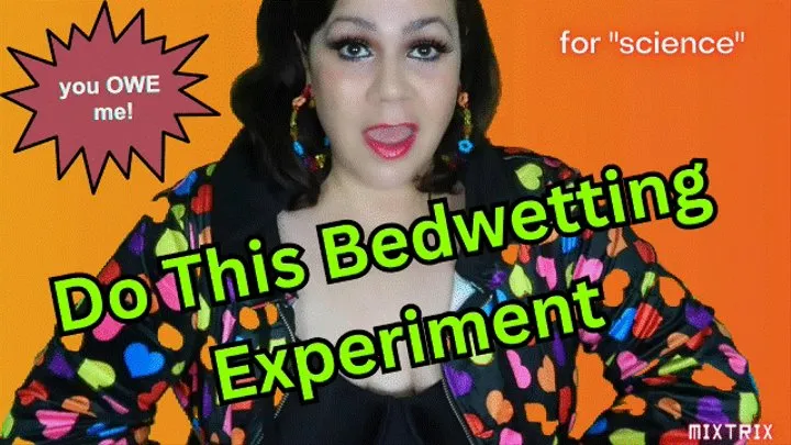 Do this Bedwetting Experiment!