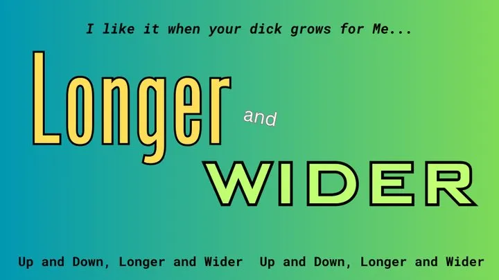 Your Dick Grows Longer and Wider (audio )