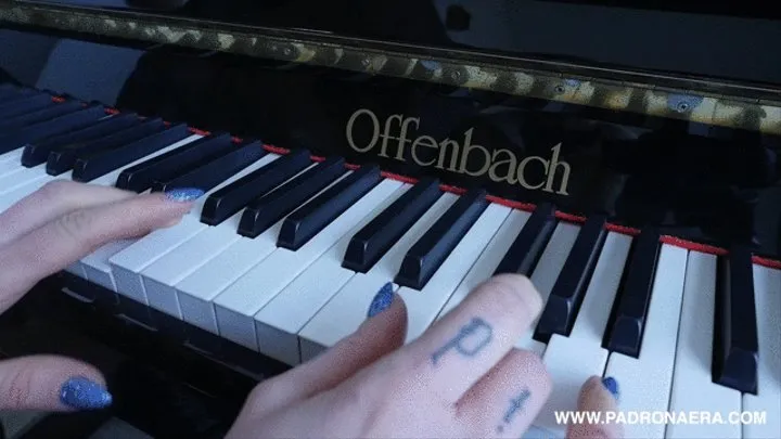 MUSICIANS HANDS AT THE PIANO -POV