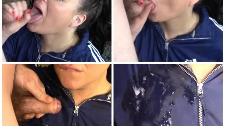 Adidas Jacket Blowjob Cum