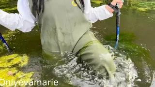 Wader Testing In Lake