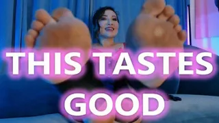 This Tastes Good - Mz Kim Latex Goddess Gives Femdom POV Sweaty Foot JOI With Gooning Orgasm Denial