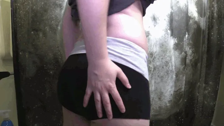 11 Lush Farts in Tight Grey Yoga Shorts