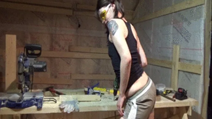 Very beautiful, Russian girl, undresses on the building site 2. Clip