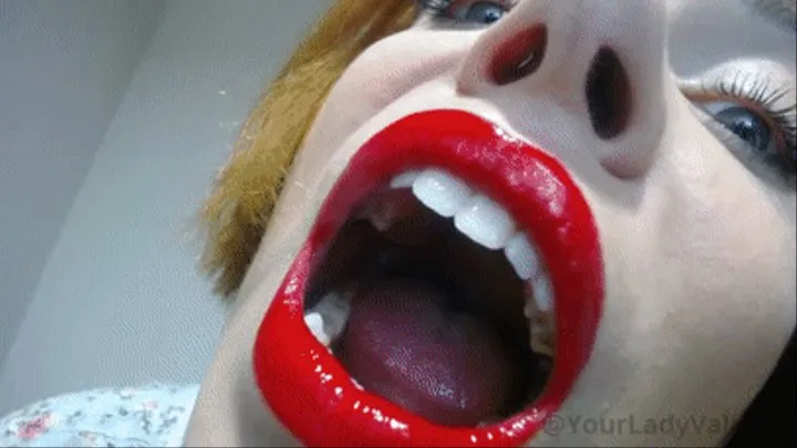 Sultry Giantess Vore Mouth Tease