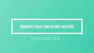 Romantic Toilet before vacation