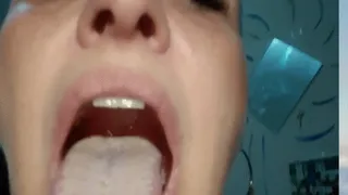 Mouth exploration with close up