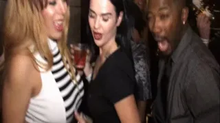 A variety of pornstars flashing, licking boobs at the XRCO (shot )