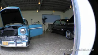 Lesbians fuck in classic cars Part 1