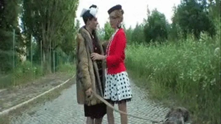 Lesbians Ladies Outdoor Walk Part 1