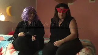 Ariel and Violet foot domination