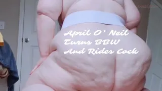 April O'Neil Turns BBW & Rides Cock