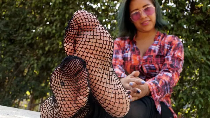 Alexandra fishnet soles!