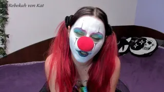 Mean clown makes you her foot bitch