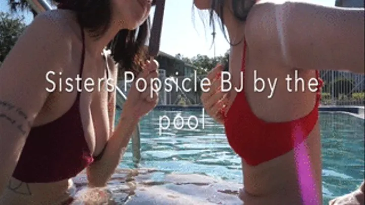 Sisters Outdoor Public Popsicle Blowjob